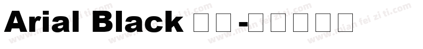 Arial Black 粗体字体转换